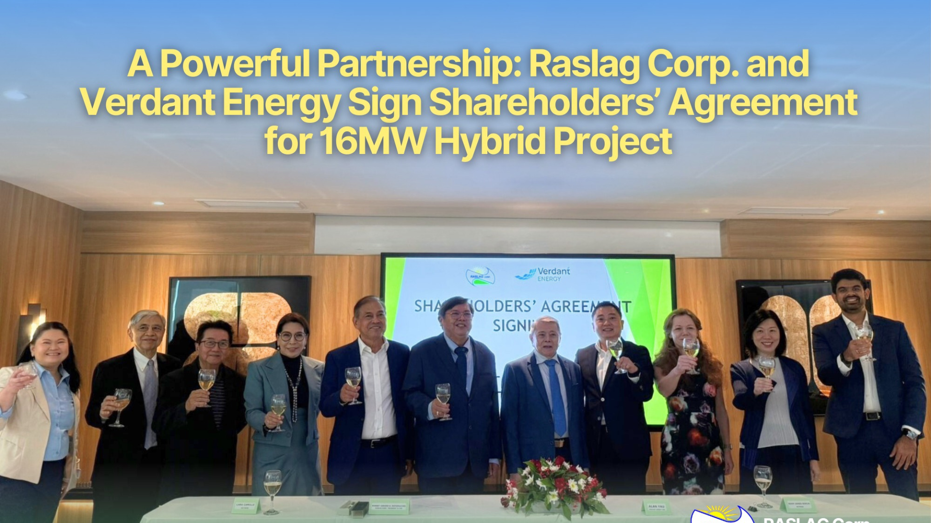 Raslag Corp. Teams Up with SG-Based Verdant for Wind Project