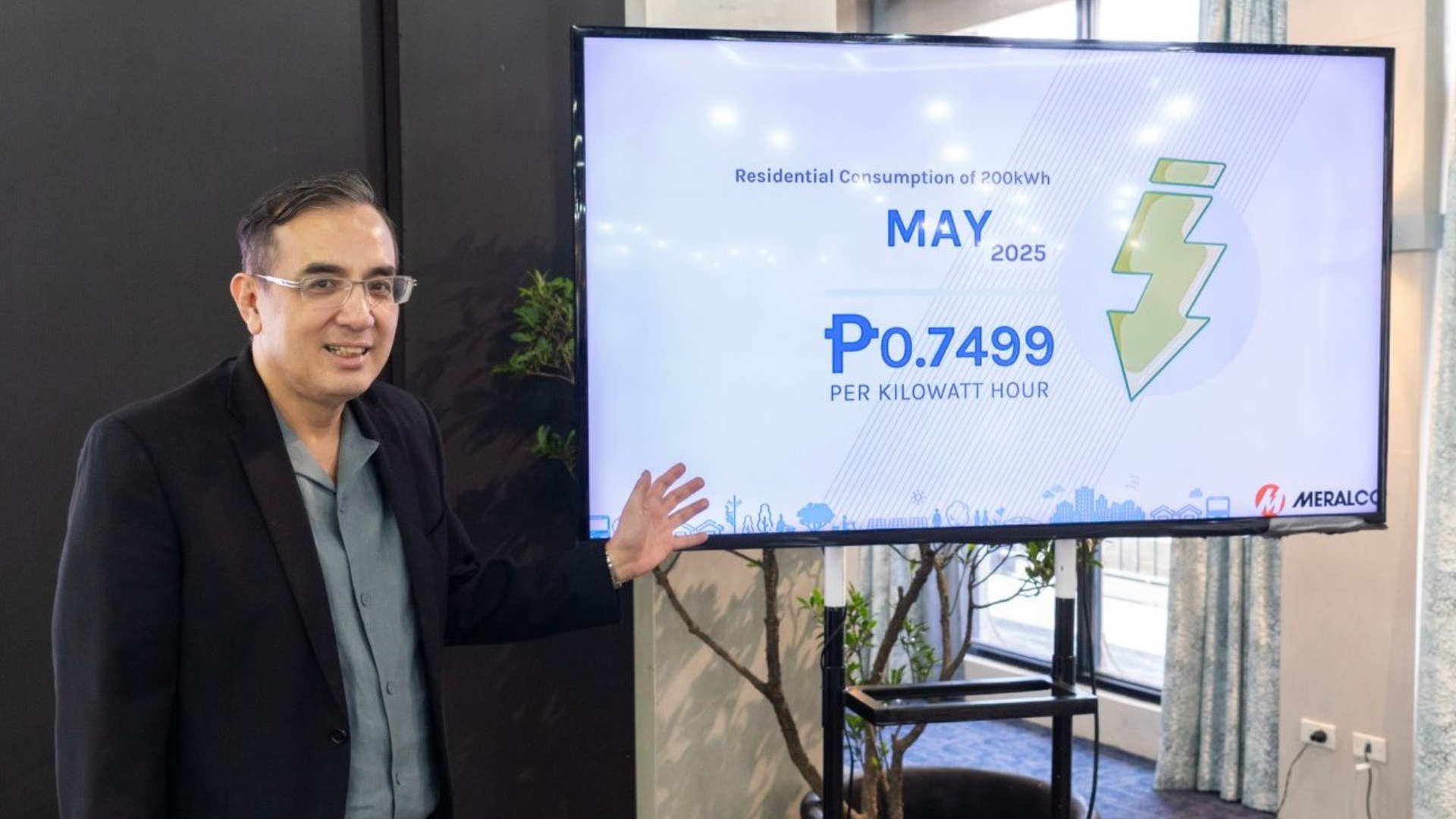 Meralco Cuts Electricity Rates by Php0.75/kWh This May
