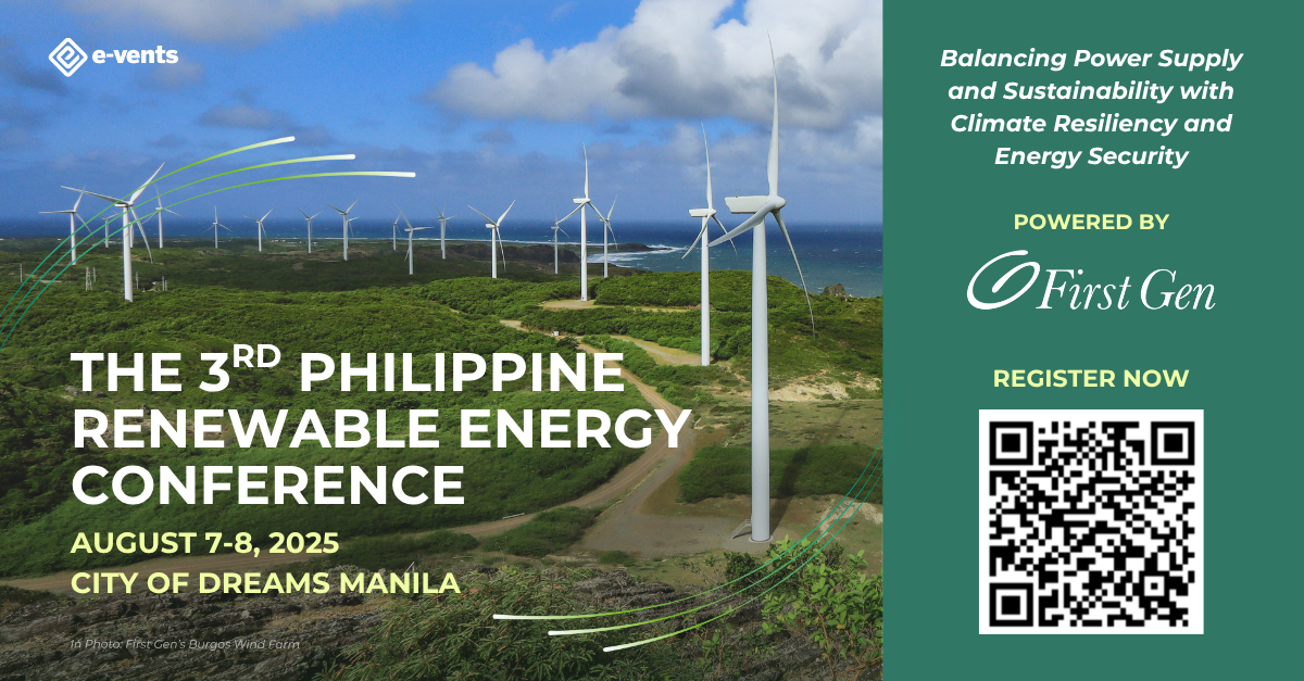The 3rd Philippine Renewable Energy Conference Powered by First Gen to Champion the Country’s Shift to 50% Clean Energy by 2040