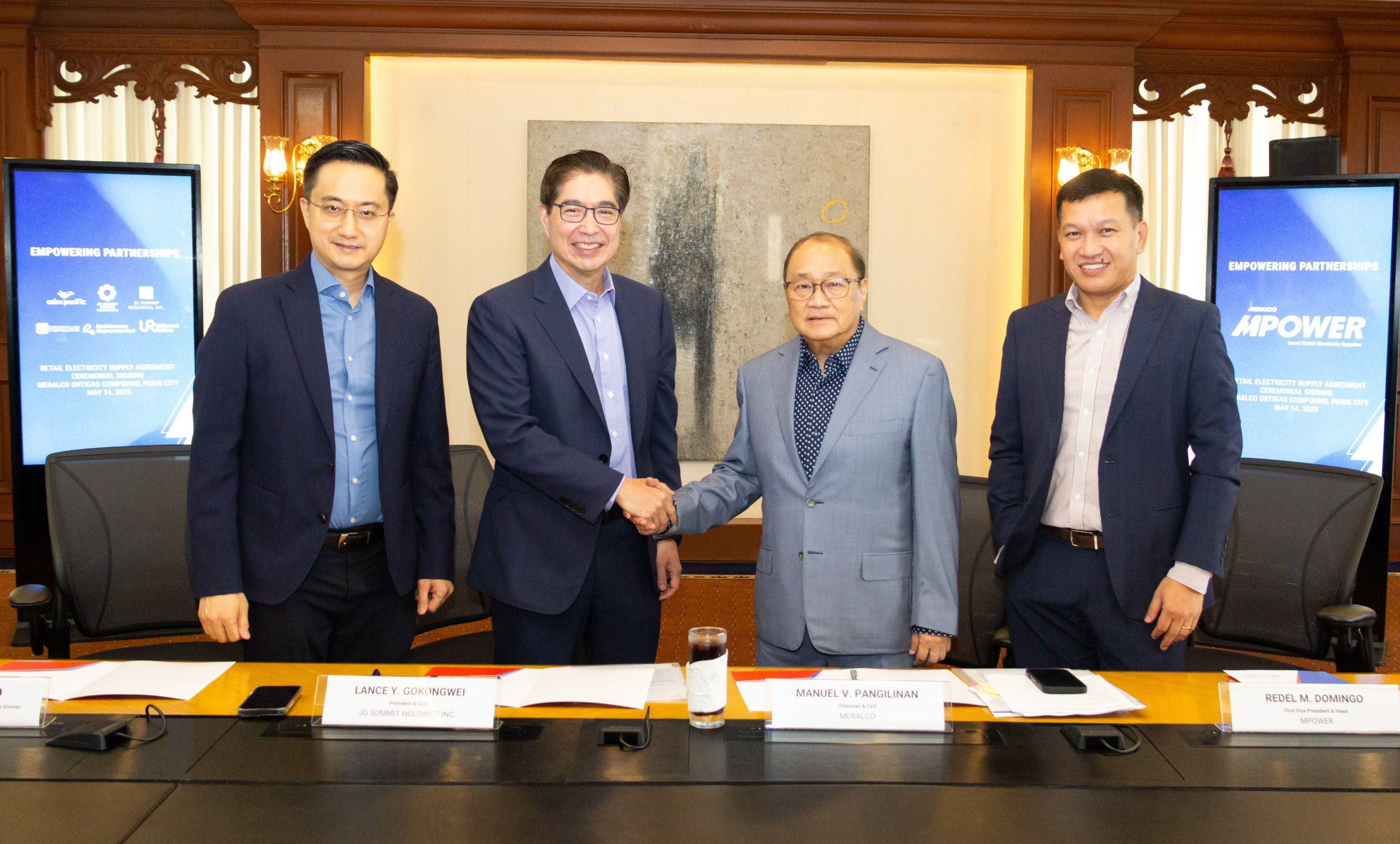 Meralco’s MPower Renews Electricity Pact with Gokongwei Group