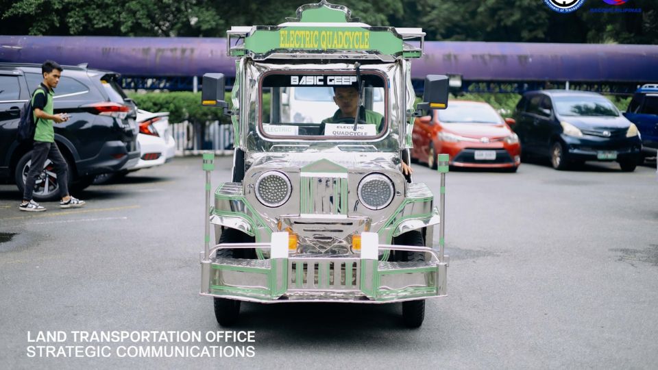 LTO showcases solar-powered quadricycle as low-cost public transport alternative