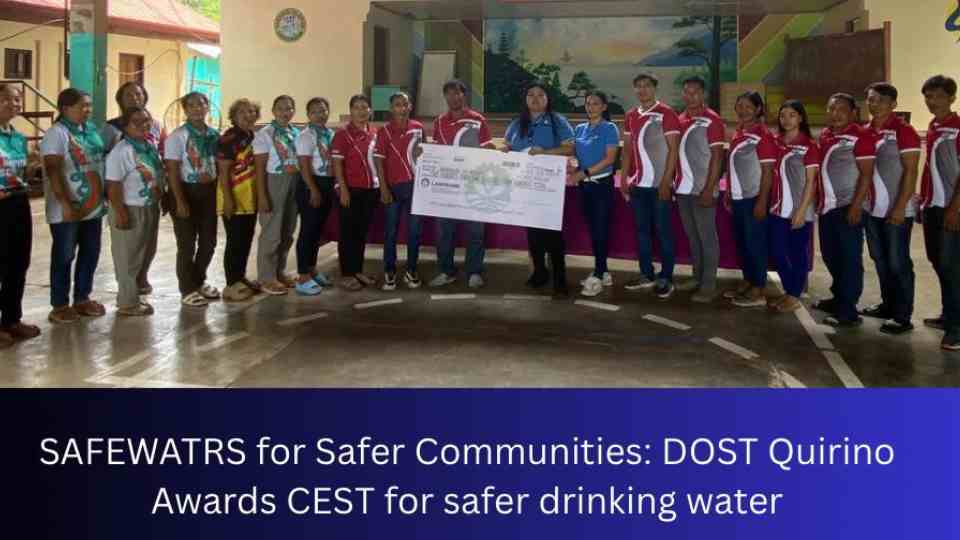 DOST deploys solar-powered water filtration tech in Quirino village