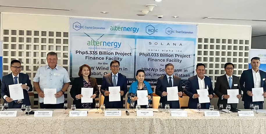 RCBC and Alternergy Expand Partnership with New Solar and Wind Project Financing