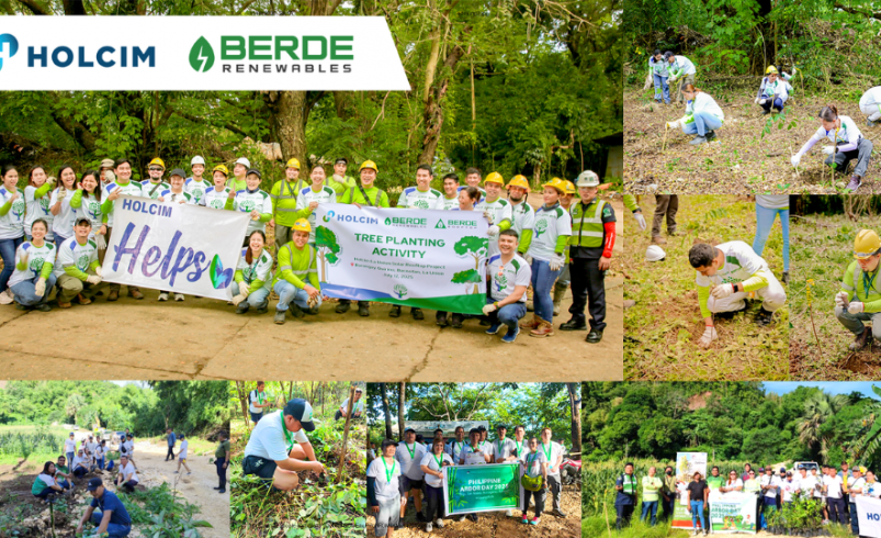 Berde Renewables, Holcim lead planting of over 1,100 trees in Bulacan, La Union