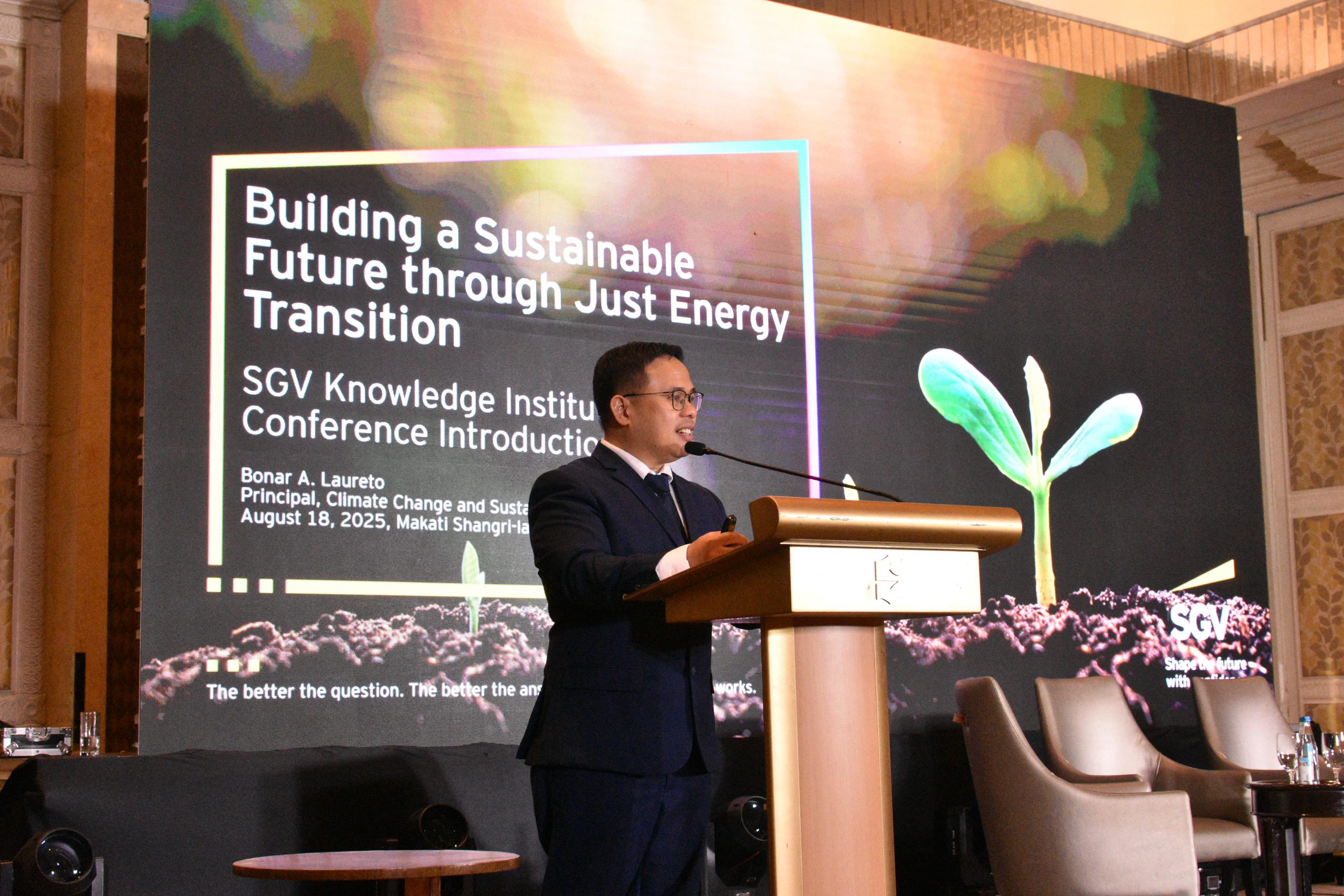 SGV Forum Calls for Just Energy Transition to Balance Equity, Security, and Sustainability