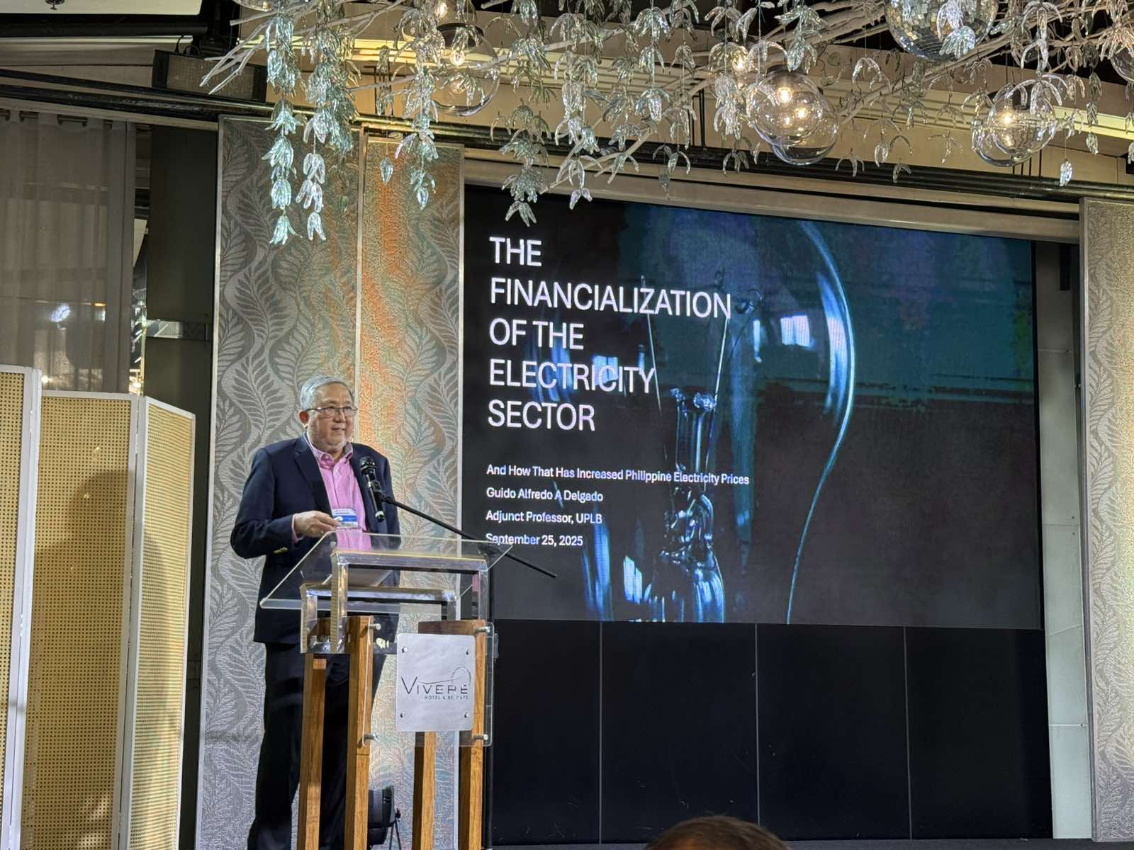 Guido Delgado: De-financializing power rates could save Filipinos PHP350B yearly