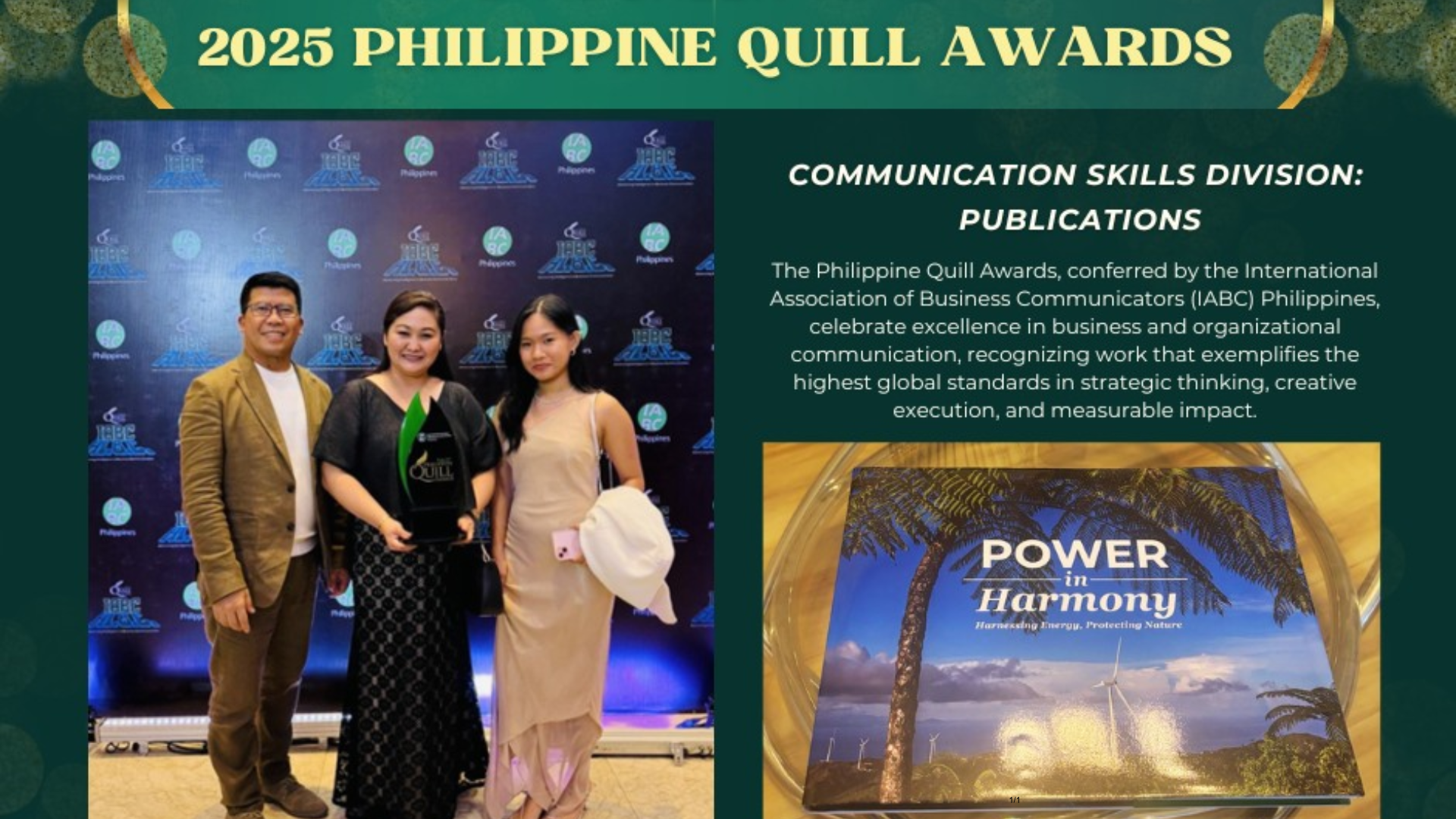 PetroGreen wins Quill Award for book linking energy and environmental care