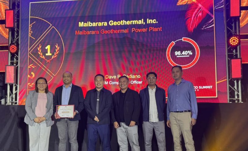 Maibarara Geothermal cited by PEMC for reliability and compliance excellence