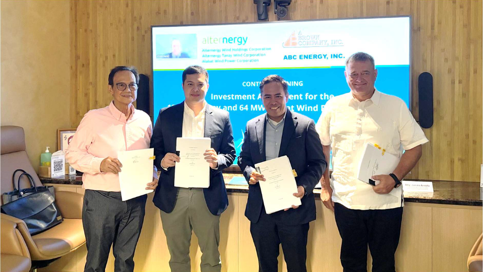 Alternergy secures USD 2.4-B co-investment from ABC Energy for Tanay, Alabat wind farms