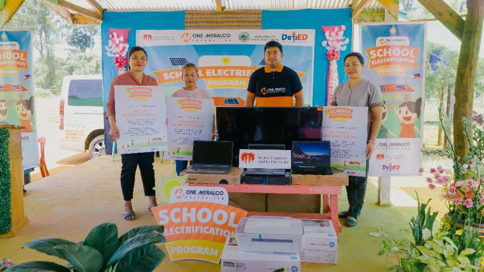 One Meralco Foundation brings solar power, multimedia tools to remote Palawan schools