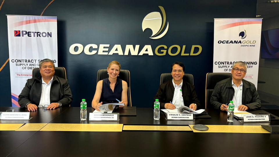 Petron renews fuel supply deal with OceanaGold Philippines